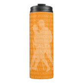 Bouteilles Isothermes Voyage Tangerine en santé (Devant)