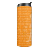 Bouteilles Isothermes Voyage Tangerine en santé (Tourné sur la gauche)