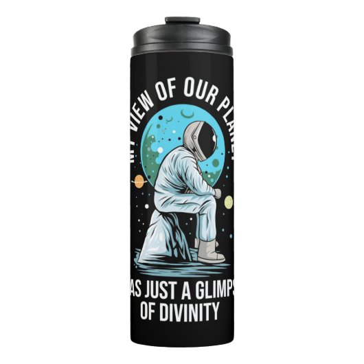 Bouteilles Isothermes Vue astronaute de notre planète (Devant)