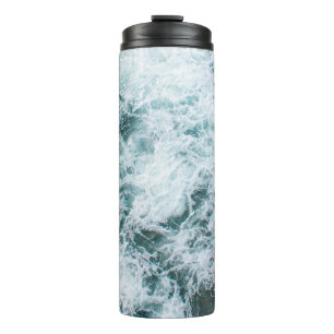 Bouteilles Isothermes Vue du haut des vagues océaniques
