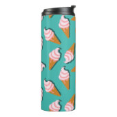 Bouteilles Isothermes Waffle cones ice cream and frozen yogurt pattern (Tourné sur la gauche)
