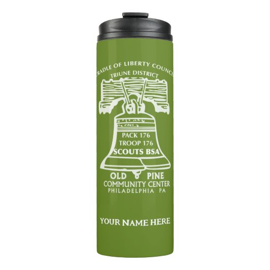 Bouteilles Isothermes Water Bottle - Olive Green (Personalized) (Devant)
