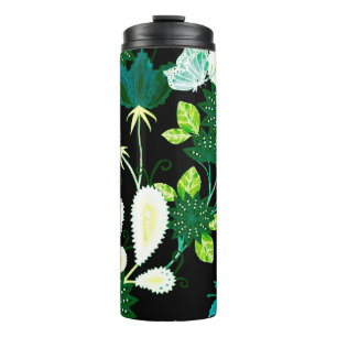 Bouteilles Isothermes Watercolor seamless pattern with fantasy flowers a