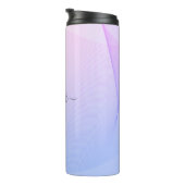 Bouteilles Isothermes Wavelines Abstraites bleu rose (Tourné sur la droite)