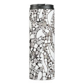 Bouteilles Isothermes Wavy Bendy Circles Square Abstract Pen Drawing (Dos)