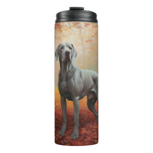 Bouteilles Isothermes Weimaraner en automne Leaves automne Inspire