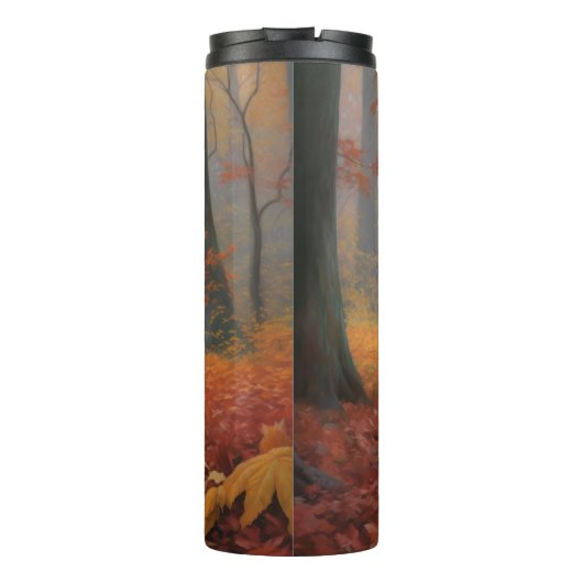 Bouteilles Isothermes Weimaraner en automne Leaves automne Inspire (Dos)