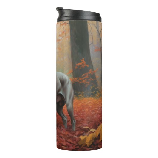 Bouteilles Isothermes Weimaraner en automne Leaves automne Inspire (Tourné sur la droite)