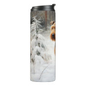 Bouteilles Isothermes Welsh Terrier Laisser Neige Noël (Tourné sur la gauche)