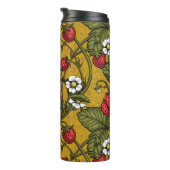 Bouteilles Isothermes Wens et fraises sur mustrard (Tourné sur la droite)