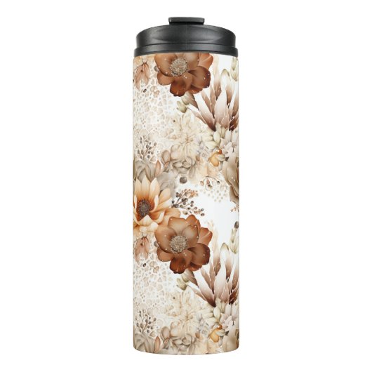 Bouteilles Isothermes Western Brown Cream Southwest Floral (Devant)