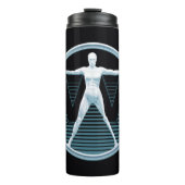 Bouteilles Isothermes Westworld | Logo Vitruvian Android (Devant)