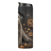 Bouteilles Isothermes Wheaten Terrier Citrouille Halloween effroi (Tourné sur la droite)