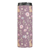 Bouteilles Isothermes Whimsical Bunny Teapot Floral Spring  (Dos)