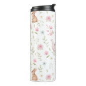 Bouteilles Isothermes Whimsical Bunny Teapot Floral Spring (Tourné sur la gauche)