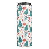 Bouteilles Isothermes Whimsical Christmas Tree and Snowman Holiday (Dos)