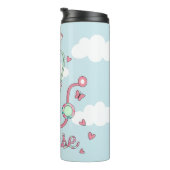 Bouteilles Isothermes Whimsical Nurse Stethoscope Butterfly Clouds (Tourné sur la droite)