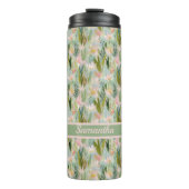 Bouteilles Isothermes Whimsical Sage Green Floral Personalized (Devant)