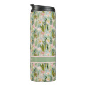 Bouteilles Isothermes Whimsical Sage Green Floral Personalized (Tourné sur la droite)