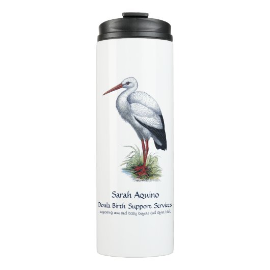 Bouteilles Isothermes Whimsical Stork Doula Midwoman (Devant)