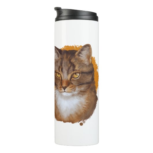 Bouteilles Isothermes Whiskers majestueux — Portrait de chat à nez doré (Tourné sur la droite)