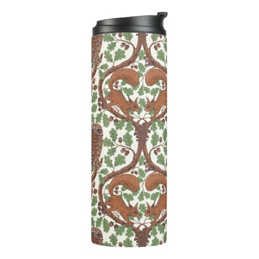 Bouteilles Isothermes Whispers/Chouettes et écureuils des bois dans le c (Tourné sur la gauche)