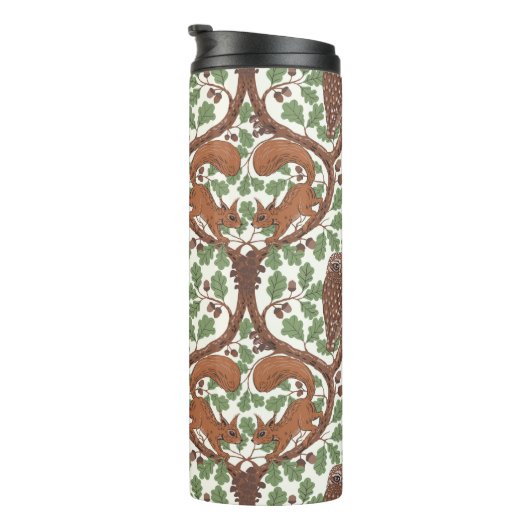 Bouteilles Isothermes Whispers/Chouettes et écureuils des bois dans le c (Tourné sur la droite)