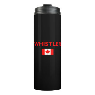 Bouteilles Isothermes Whistler Canada Drapeau canadien Couleur foncée