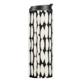 Bouteilles Isothermes White black dot pattern. shibori circle seamless. (Tourné sur la gauche)