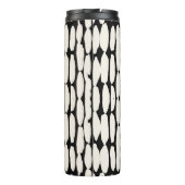 Bouteilles Isothermes White black dot pattern. shibori circle seamless. (Dos)