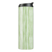 Bouteilles Isothermes White Green Stripes (Tourné sur la gauche)