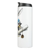 Bouteilles Isothermes White Rabbit Alice Wonderland Hearts (Tourné sur la droite)