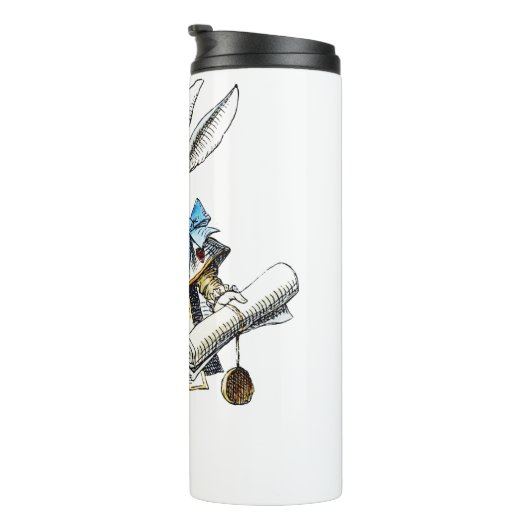 Bouteilles Isothermes White Rabbit Alice Wonderland Hearts (Tourné sur la droite)