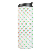 Bouteilles Isothermes White travel mug with black lid  (Tourné sur la gauche)