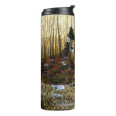 Bouteilles Isothermes Whitetail Deer Doe dans la forêt d'automne (Tourné sur la gauche)