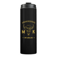 Wild West Cowboy Personnalisé Monogramme Groomsmen