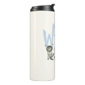 Bouteilles Isothermes WILD | Wild Things et Max - Bleu (Tourné sur la gauche)