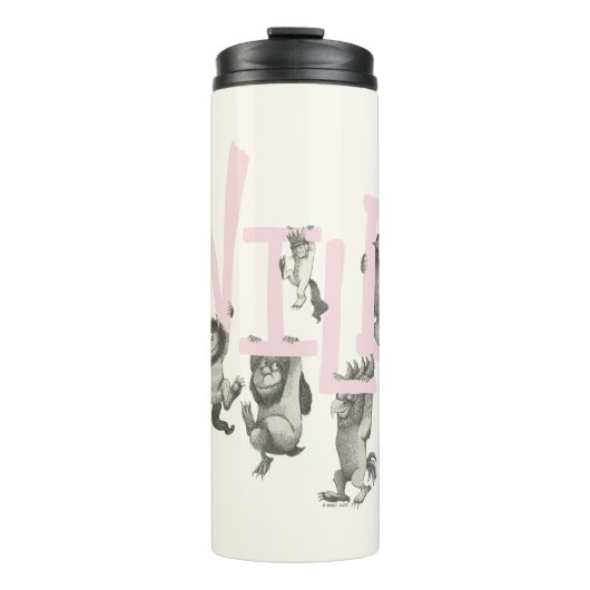 Bouteilles Isothermes WILD | Wild Things et Max - Rose (Devant)