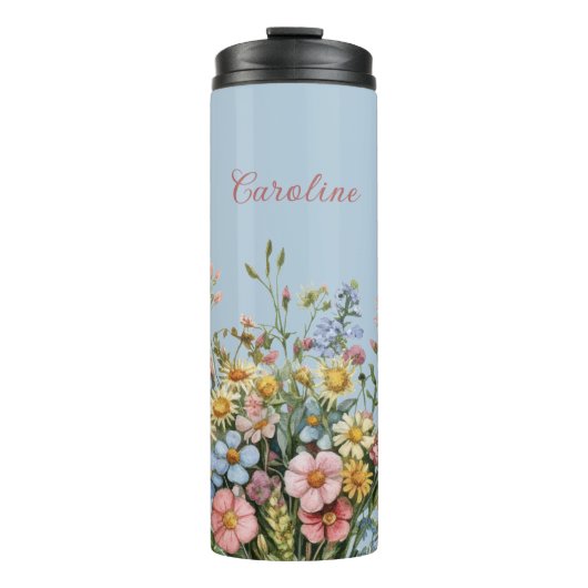 Bouteilles Isothermes Wildflowers & Add your name Thermal Tumbler (Devant)