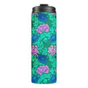 Bouteilles Isothermes William Morris Chrysanthèmes, Aqua et Violet