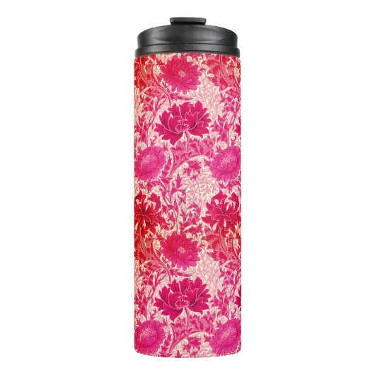 Bouteilles Isothermes William Morris Chrysanthemums, Fuchsia Pink (Devant)