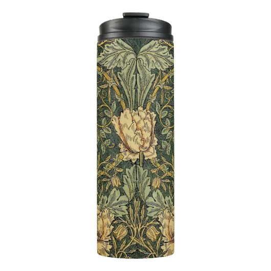 Bouteilles Isothermes William Morris Honeysuckle Vert Floral (Devant)