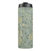 Bouteilles Isothermes William Morris Jasmine Bleu Vert Art Botanique (Devant)
