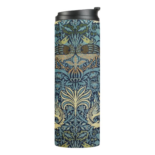 Bouteilles Isothermes William Morris Peacock and Dragon Woven Design (Tourné sur la gauche)
