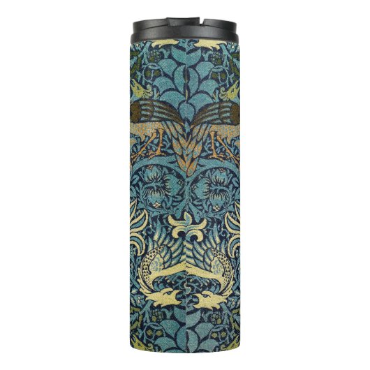 Bouteilles Isothermes William Morris Peacock and Dragon Woven Design (Dos)