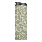 Bouteilles Isothermes William Morris Thistle Sage Green Motif (Tourné sur la droite)