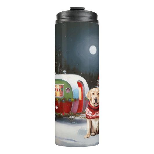 Bouteilles Isothermes Winter Labrador Caravan Christmas Adventure (Devant)