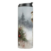 Bouteilles Isothermes Wirefox Terrier Chien de Noël de neige (Tourné sur la gauche)