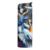 Bouteilles Isothermes Wolf and Owl Vibrant and Colorful  (Tourné sur la gauche)