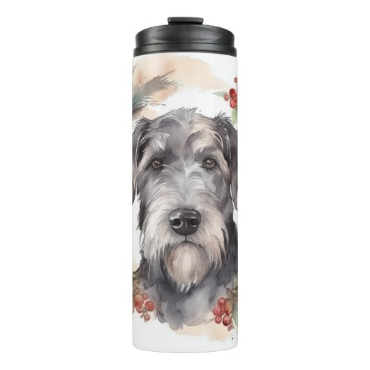 Bouteilles Isothermes Wolfhound Festive Wreath (Devant)